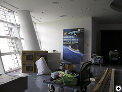 特別展示室の設営風景20080702_2（クリックで拡大）