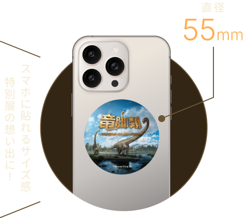 ステッカーサンプル 直径55mm